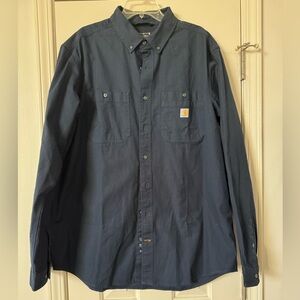 Carhartt Dark Blue Casual Button Down Shirt